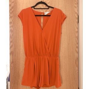 BCBG Orange Romper